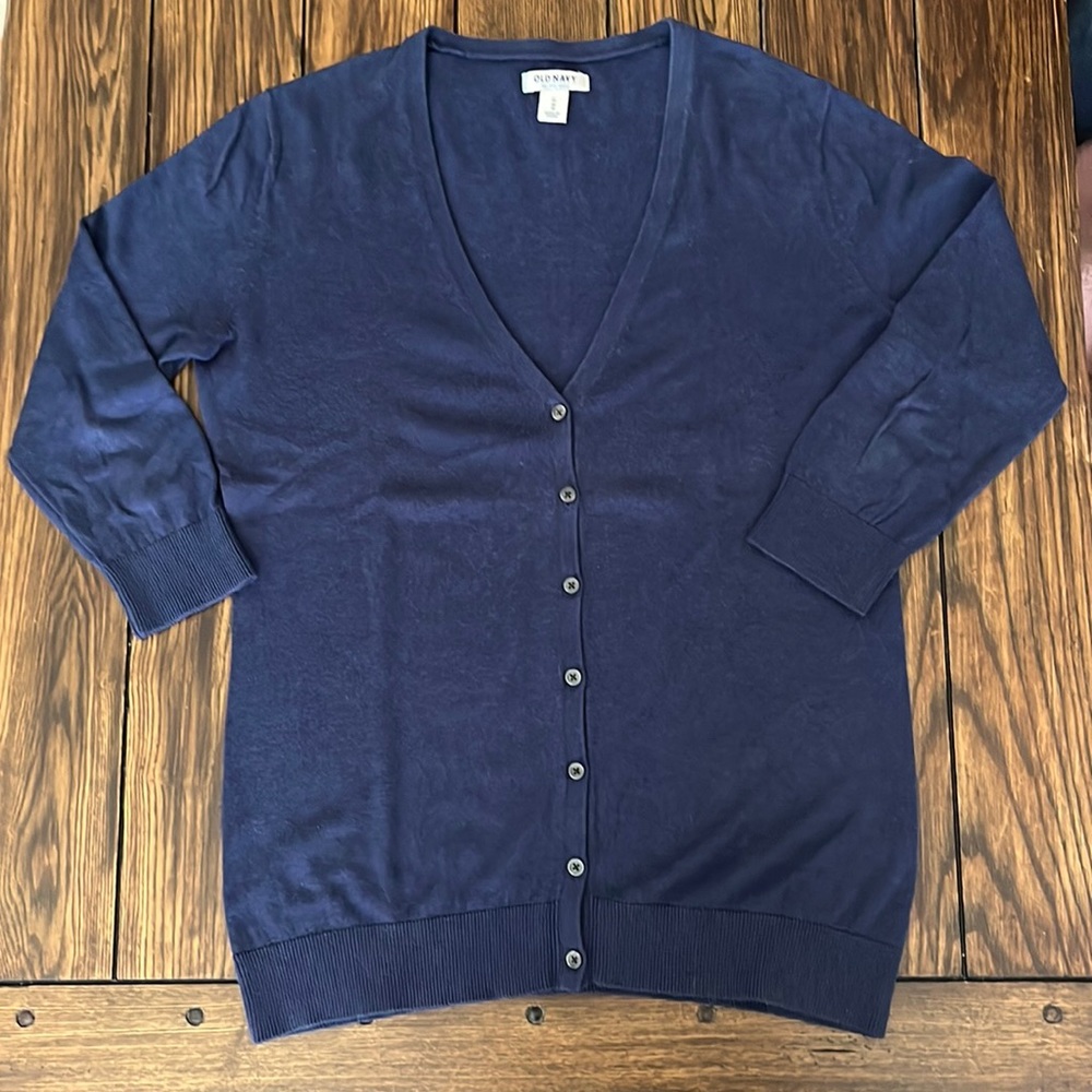 GUC Old Navy navy 3/4 sleeve cardigan